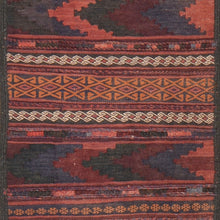 Load image into Gallery viewer, Hand-Woven Afghan Tribal Surmai Kilim 100% Wool Rug (Size 1.7 X 11.10) Cwral-7560