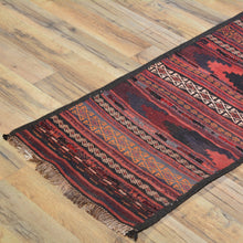 Load image into Gallery viewer, Hand-Woven Afghan Tribal Surmai Kilim 100% Wool Rug (Size 1.7 X 11.10) Cwral-7560