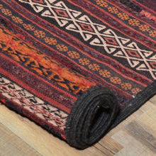 Load image into Gallery viewer, Hand-Woven Afghan Tribal Surmai Kilim 100% Wool Rug (Size 1.7 X 11.10) Cwral-7560