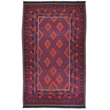 Load image into Gallery viewer, Hand-Woven Tribal Afghan Kilim Reversible Wool Rug (Size 8.3 X 14.6) Cwral-7569