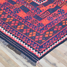 Load image into Gallery viewer, Hand-Woven Tribal Afghan Kilim Reversible Wool Rug (Size 8.3 X 14.6) Cwral-7569