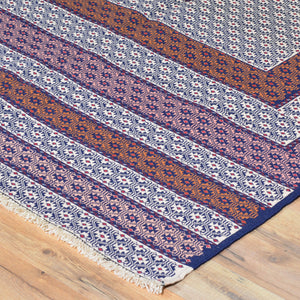 Hand-Woven Fine Afghan Sumack Wool Flatweave Rug (Size 4.1 X 6.5) Cwral-7593