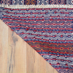 Hand-Woven Fine Afghan Sumack Wool Flatweave Rug (Size 4.1 X 6.5) Cwral-7593