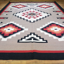 Load image into Gallery viewer, Hand-Woven Navajo Design Southwestern Style Rug (Size 9.11 X 13.7) Cwral-7626