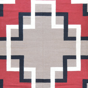 Hand-Woven Navajo Style Southwestern Design Rug (Size 12.2 X 14.7) Cwral-7632