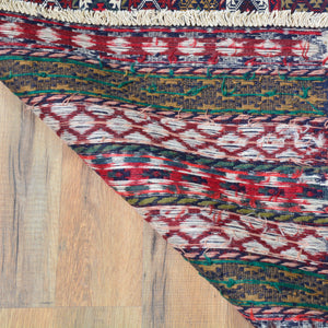 Soumak Fine Tribal Traditional Handmade Wool Rug (Size 3.11 X 6.0) Cwral-7680
