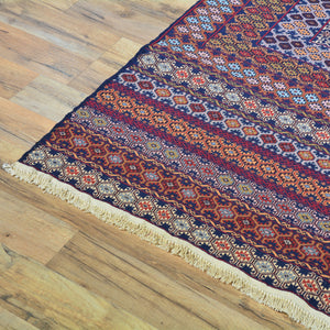 Soumak Fine Tribal Traditional Handmade Wool Rug (Size 4.4 X 6.2) Cwral-7698