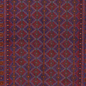 Hand-Knotted And Soumak Weave Tribal Wool Rug (Size 3.9 X 4.9) Cwral-7707