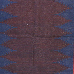 Hand-Woven Flat-weave Tribal Kilim Wool Rug (Size 4.8 X 5.4) Cwral-7716