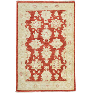 Hand-Knotted Peshawar Chobi Tribal Oushak Design Wool Rug (Size 3.3 X 5.1) Cwral-7728