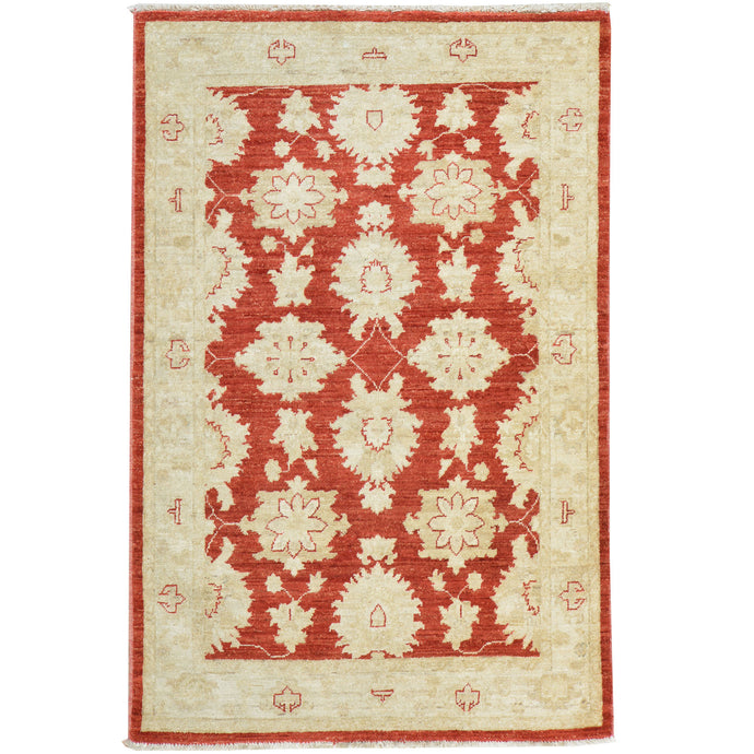 Hand-Knotted Peshawar Chobi Tribal Oushak Design Wool Rug (Size 3.3 X 5.1) Cwral-7728