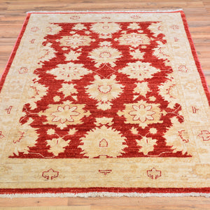 Hand-Knotted Peshawar Chobi Tribal Oushak Design Wool Rug (Size 3.3 X 5.1) Cwral-7728