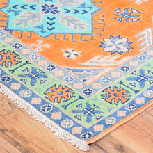 Load image into Gallery viewer, Hand-Knotted Handmade Geometric Design Wool Rug (Size 3.2 X 4.6) Cwral-7740