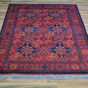 Hand-Knotted Afghan khal Mohammadi Handmade 100% Wool Rug (Size 3.4 X 5.0) Cwral-7791