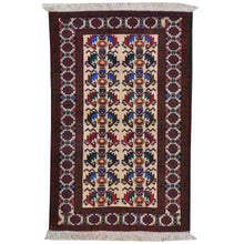 Load image into Gallery viewer, Hand-Knotted Afghan Tribal Baluch Wool Handmade Rug (Size 3.0 X 4.8) Cwral-7797