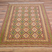 Load image into Gallery viewer, Hand-Knotted And Soumak Fine Oriental Tribal Afghan Rug (Size 2.10 X 4.5) Cwral-7833