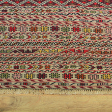Load image into Gallery viewer, Flatweave Soumak Fine Tribal Maleeki Handmade Wool Rug (Size 3.0 X 4.10) Cwral-7839