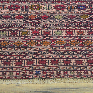Fine Soumak Tribal Afghan Rug Handmade Wool Rug (Size 2.9 X 4.8) Cwral-7848