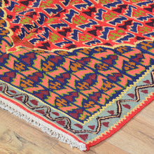 Load image into Gallery viewer, Hand-Woven Flatweave Authentic Senneh Kilim Tribal Handmade Wool Rug (Size 2.5 X 3.7) Cwral-7863