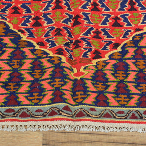 Hand-Woven Flatweave Authentic Senneh Kilim Tribal Handmade Wool Rug (Size 2.5 X 3.7) Cwral-7863