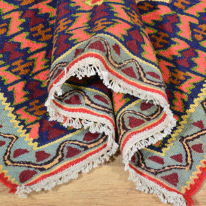 Hand-Woven Flatweave Authentic Senneh Kilim Tribal Handmade Wool Rug (Size 2.5 X 3.7) Cwral-7863