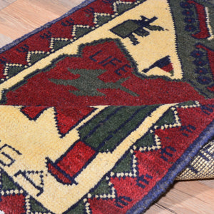 Hand-Knotted Tribal War Design Handmade wool Rug (Size 2.0 X 2.7) Cwral-7872
