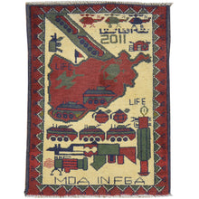 Load image into Gallery viewer, Hand-Knotted Tribal War Design Handmade wool Rug (Size 2.0 X 2.7) Cwral-7872