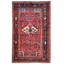 Load image into Gallery viewer, Hand-Knotted Oriental Persian Zanjan Tribal Handmade Wool Rug (Size 4.4 X 7.0) Cwral-7920