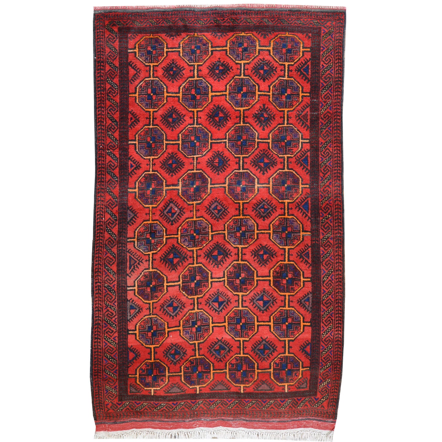 Hand-Knotted Turkmen Handmade Tribal Traditional Rug (Size 3.4 X 5.10) Cwral-7941