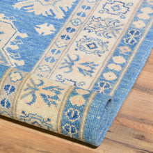 Load image into Gallery viewer, Hand-Knotted Vintage look Kazak Design Handmade Wool Rug (Size 3.2 X 11.5) Cwral-7950