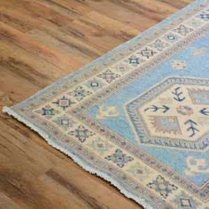Hand-Knotted Vintage look Kazak Design Handmade Wool Rug (Size 2.8 X 14.3) Cwral-7953