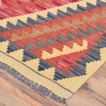 Load image into Gallery viewer, Hand-Woven Reversible Tribal Kilim Handmade Wool Rug (Size 2.2 X 3.0) Cwral-7956