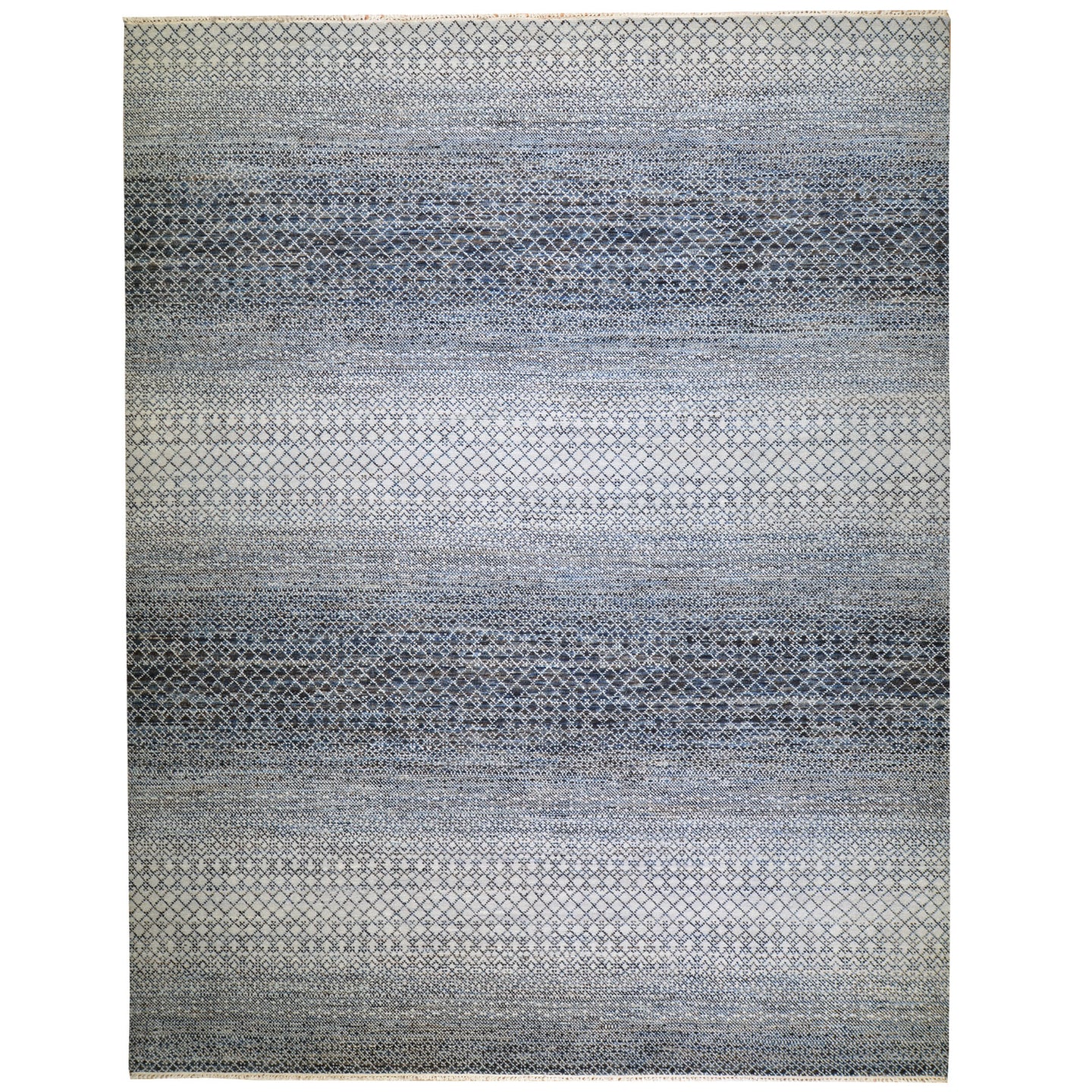 Hand-Knotted Modern Design Handmade Wool Rug (Size 9.3 X 11.8) Cwral-7974