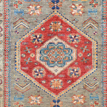 Load image into Gallery viewer, Hand-Knotted Fine Oriental Super Kazak Design Wool Rug (Size 4.0 X 6.0) Cwral-7992