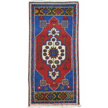 Load image into Gallery viewer, Hand-Knotted Oriental Tribal Turkish Wool Rug (Size 1.8 X 3.6) Cwral-8034