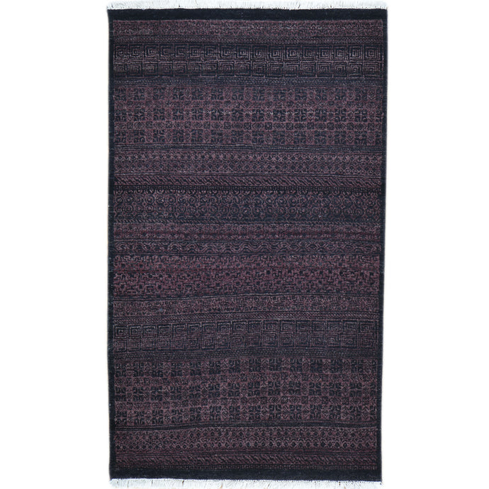 Hand-Knotted Modern Contemporary Style Gabbeh Handmade Wool Rug (Size 2.11 X 5.0) Brrsf-81