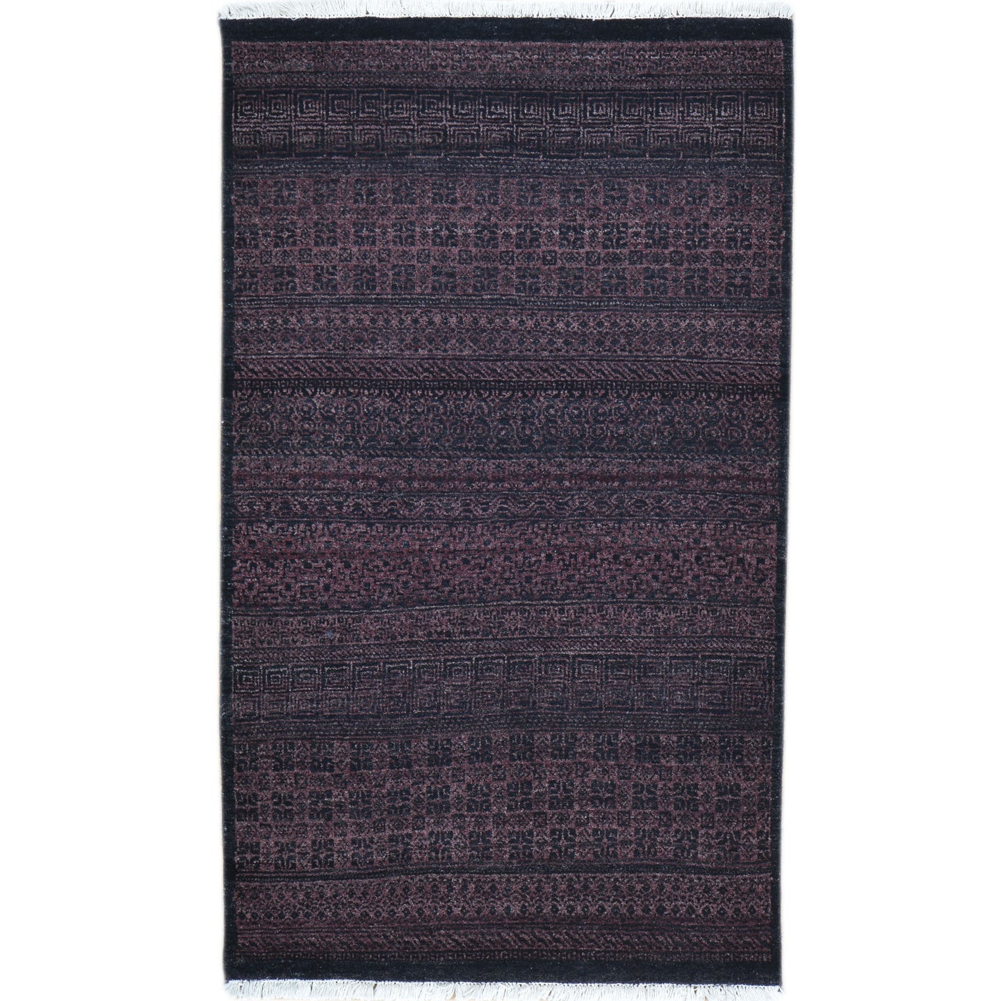 Hand-Knotted Modern Contemporary Style Gabbeh Handmade Wool Rug (Size 2.11 X 5.0) Brrsf-81