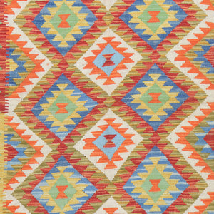 Tribal Flat-weave Kilim Handmade Wool Rug (Size 4.11 X 6.7) Cwral-8121