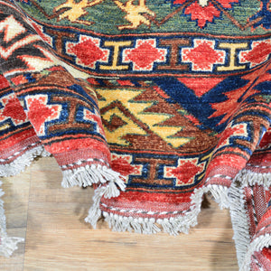 Hand-Knotted Ersari Tribal Handmade Pure Wool Rug (Size 8.8 X 11.5) Cwral-8157