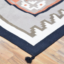 Load image into Gallery viewer, Hand-Woven Flatweave Southwestern Design Kilim Rug (Size 11.11 X 14.6) Cwral-8199