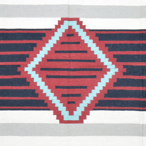 Hand-Woven Reversible Navajo Style Handmade Wool Rug (Size 7.9 X 9.9) Cwral-8202