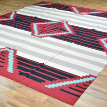 Load image into Gallery viewer, Hand-Woven Reversible Navajo Style Handmade Wool Rug (Size 7.9 X 9.9) Cwral-8202