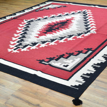 Load image into Gallery viewer, Hand-Woven Reversible Navajo Style Handmade Wool Rug (Size 7.10 X 9.9) Cwral-8208