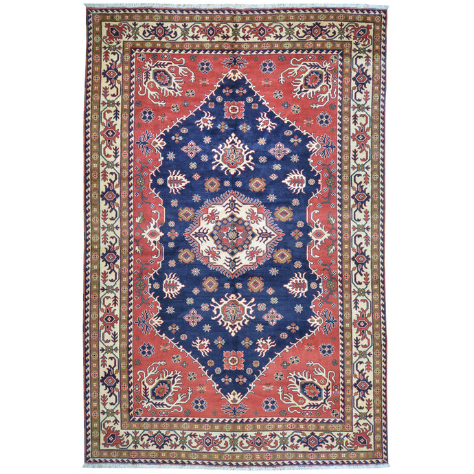 Hand-Knotted Tribal Afghan Karagai Wool Handmade Rug (Size 8.2 X 12.2) Cwral-8223