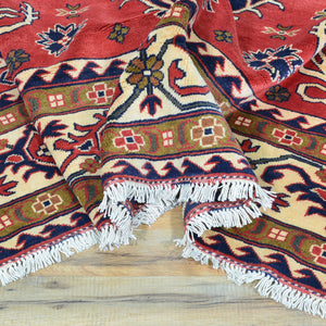 Hand-Knotted Tribal Afghan Karagai Wool Handmade Rug (Size 8.2 X 12.2) Cwral-8223