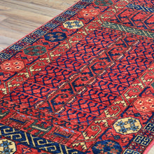 Load image into Gallery viewer, Hand-Knotted Afghan Ersari Design 100% Wool Handmade Rug (Size 3.0 X 13.3) Cwral-9075