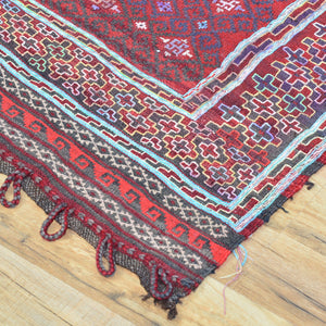 Hand-Woven Afghan Tribal Runner Kilim 100% Wool Rug (Size 3.1 X 11.1) Cwral-8235