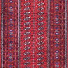 Load image into Gallery viewer, Hand-Knotted Turkmen Bokhara Design Handmade Wool Rug (Size 2.10 X 9.10) Cwral-8238