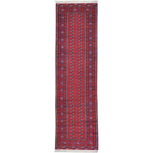 Load image into Gallery viewer, Hand-Knotted Turkmen Bokhara Design Handmade Wool Rug (Size 2.10 X 9.10) Cwral-8238