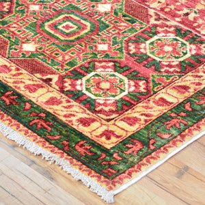 Hand-Knotted Mamluk Design 100% Wool Handmade Rug (Size 2.10 X 9.7) Cwral-8244